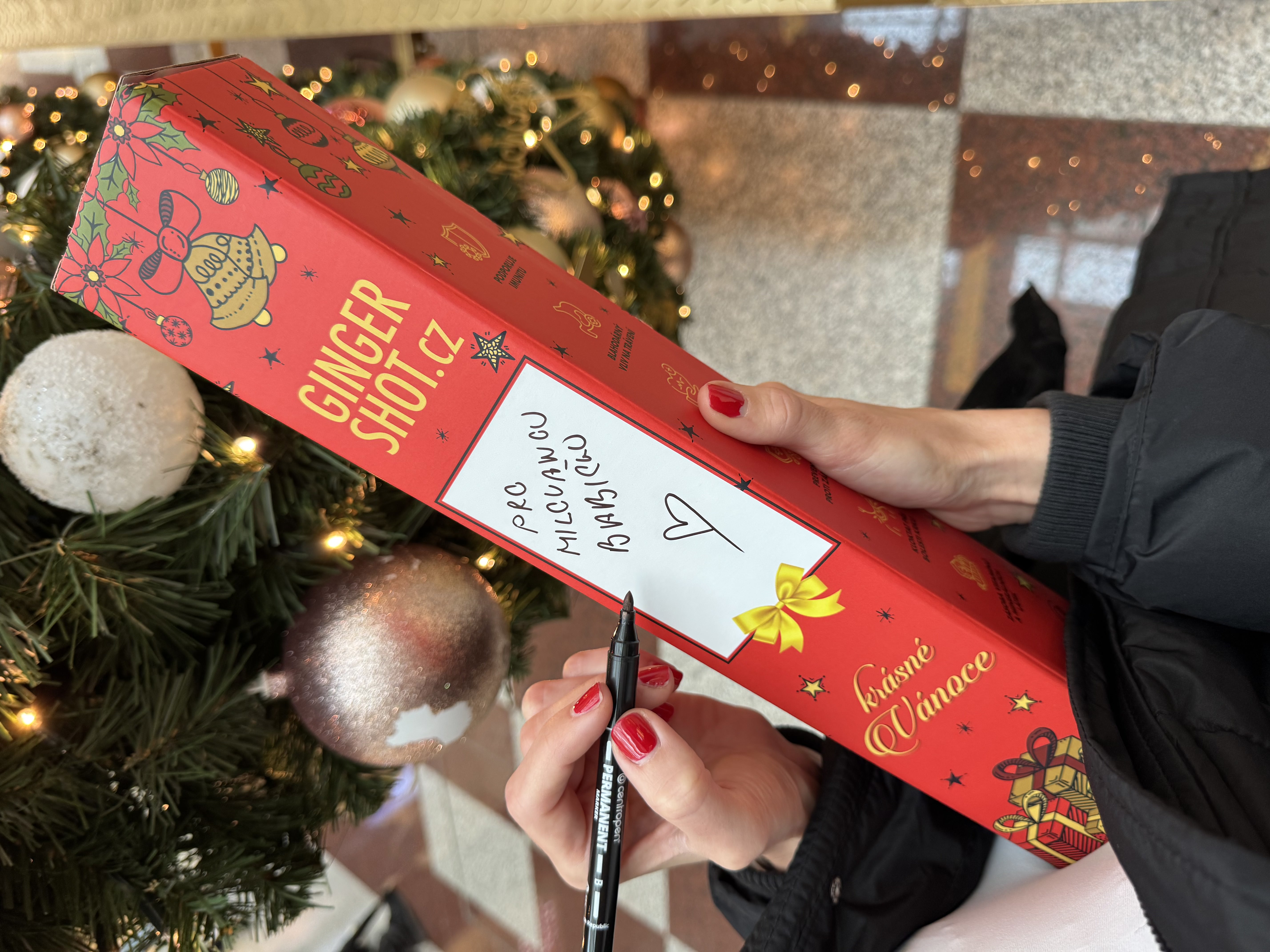 Ginger Shot krabička Vánoce